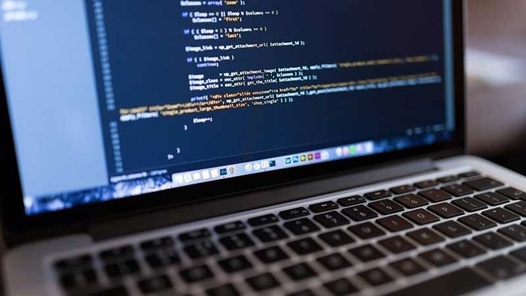 code used to redesign a website